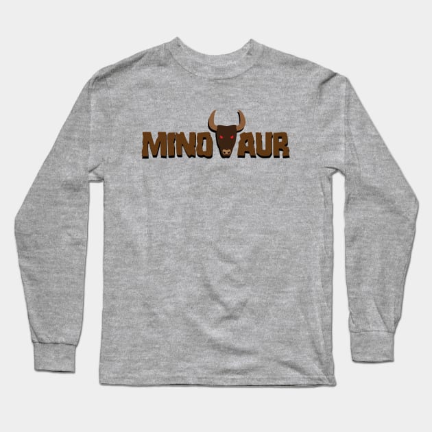 Minotaur Long Sleeve T-Shirt by skrints